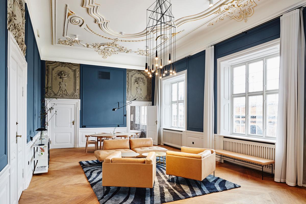 The 5,500sq m (59,200sq ft) building, built in 1903, has become the first property outside Sweden for hospitality company Nobis Group / Design Hotels