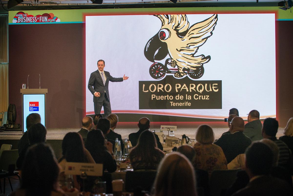 EAS 2017 featured an extensive education programme, speakers included Christoph Kiessling (pictured) from the Loro Parque Group EAS 2017 featured an extensive education programme, speakers included Christoph Kiessling (pictured) from the Loro Parque Group