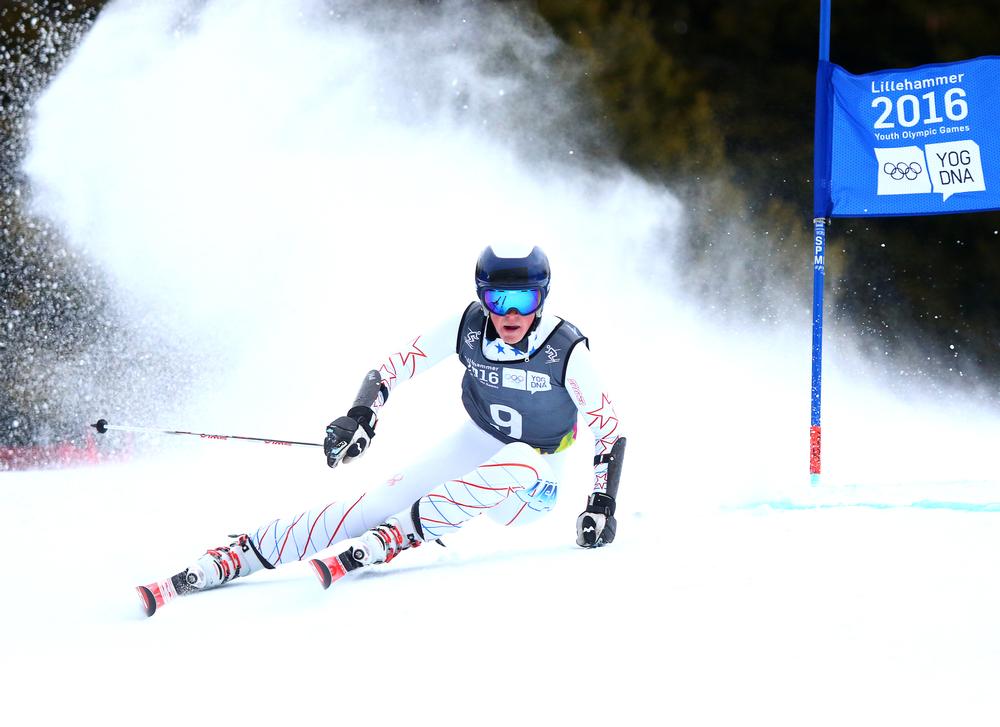 Team USA’s River Radamus, winner of the men’s giant slalom, has been tipped for future greatness