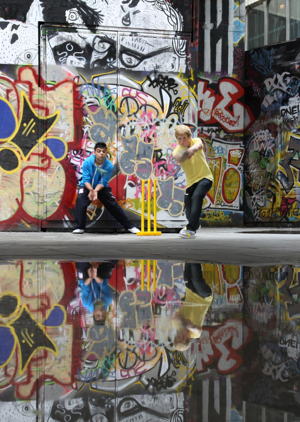 Channeling energies into positive action: kids play cricket in Southend / @TheChangeFdn