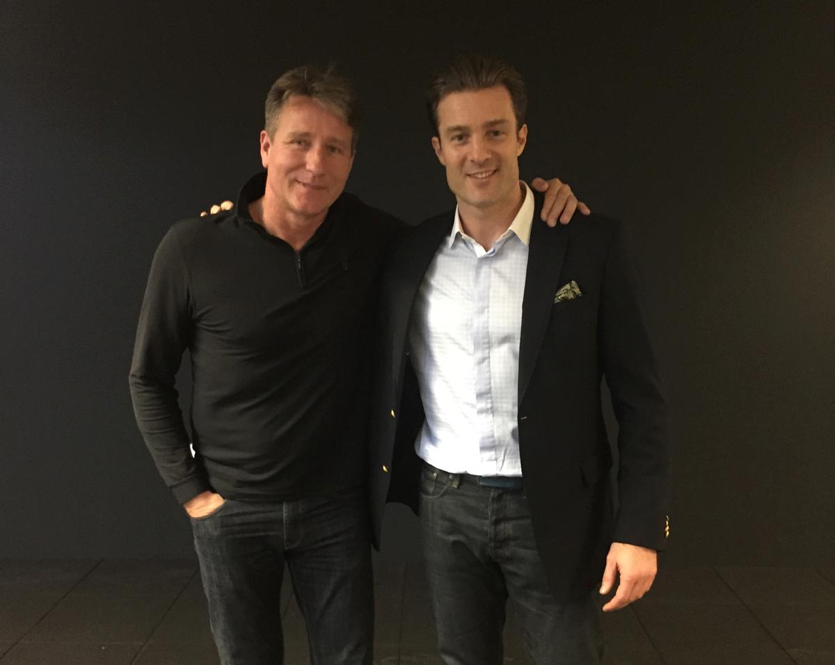 Fitness World chair and founder Henrik Rossing (left) with the chain's vice chair Rasmus Ingerslev