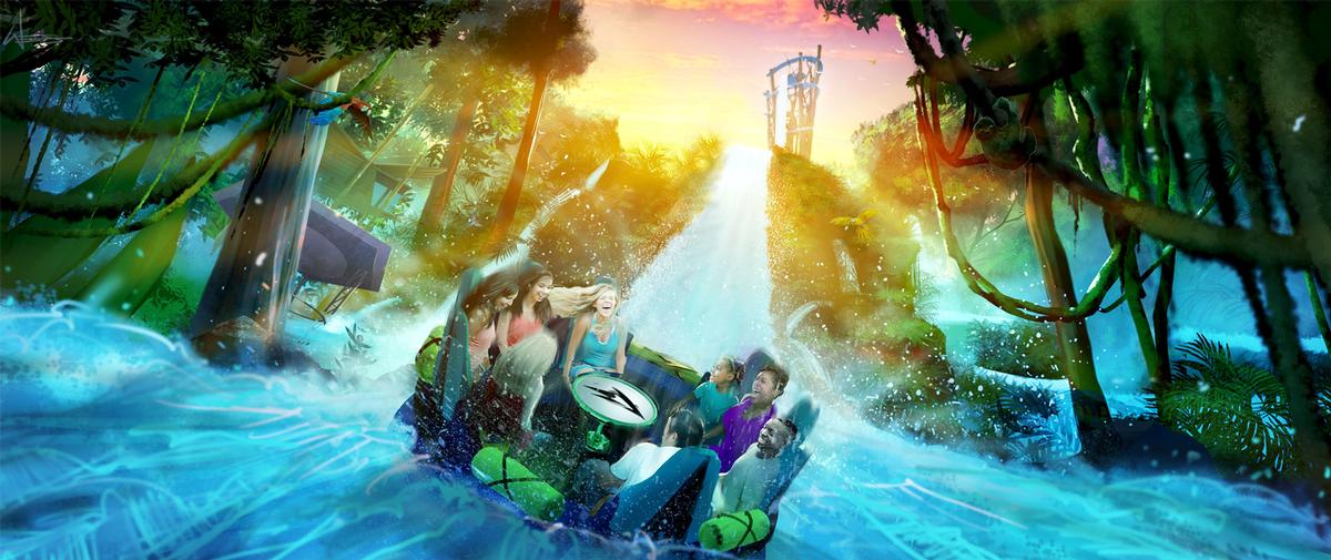 Manufactured by Intamin, the family friendly Infinity Falls will feature a world-record 40ft (12.2m) drop / SeaWorld
