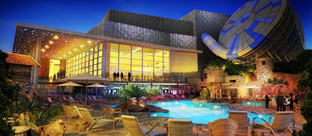 While the €200m indoor waterpark and hotel expansion could open by 2021