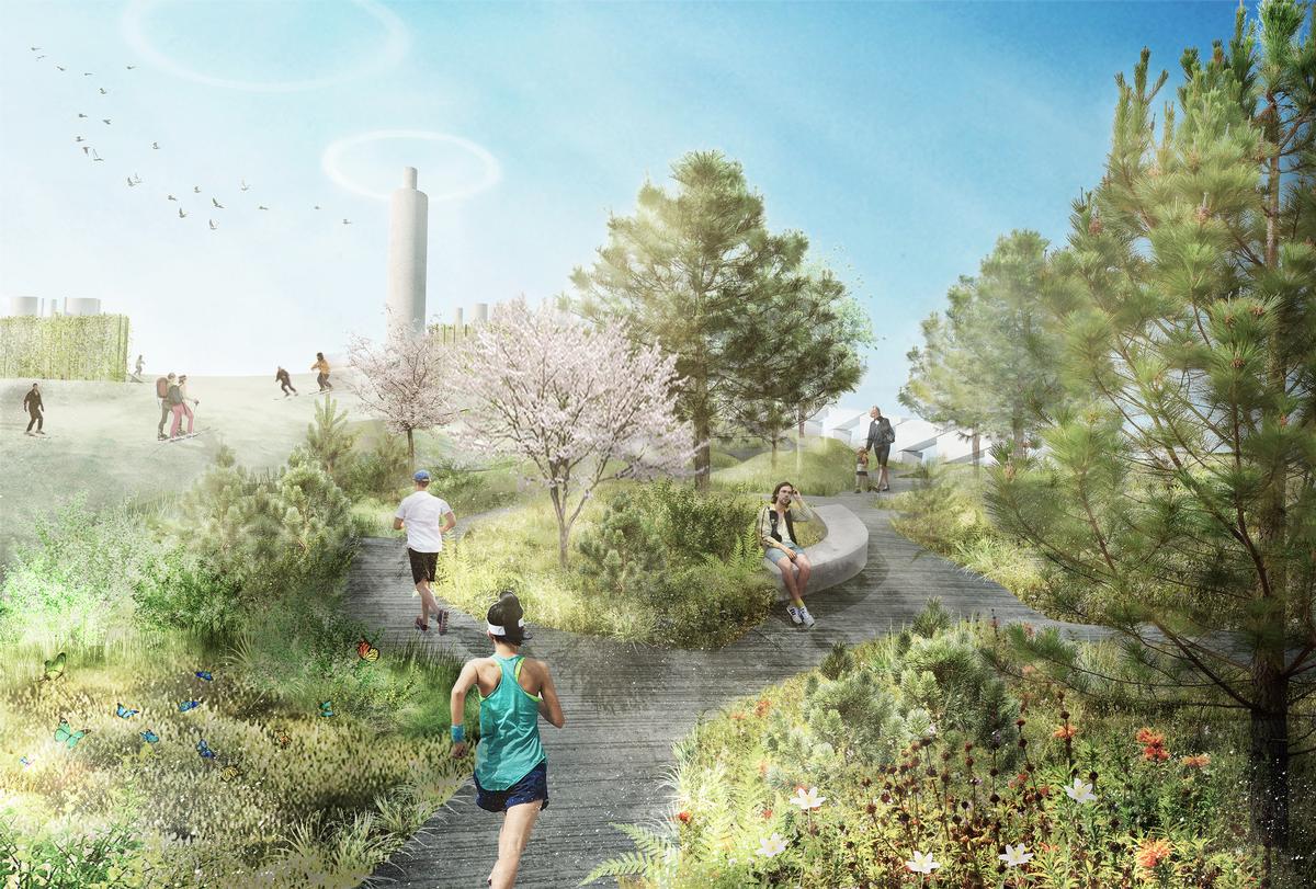 Landscape architects SLA are working with Bjarke Ingels Group to realise the nature-filled project / SLA