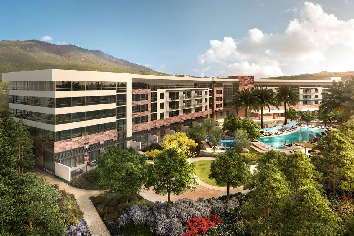 Housing 159 suites, the extension will be marketed as an adults-only, tranquil retreat featuring a range of wellness amenities / Viejas Casino & Resort
