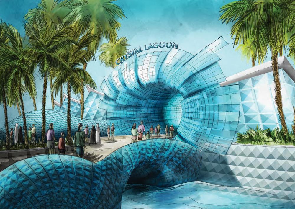 Plans by Jack Rouse Associates show what the waterpark-theme park hybrid could look like