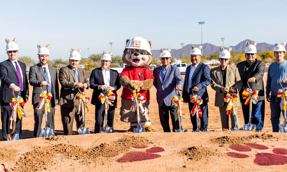 The groundbreaking ceremony for Great Wolf Lodge Arizona The groundbreaking ceremony for Great Wolf Lodge Arizona