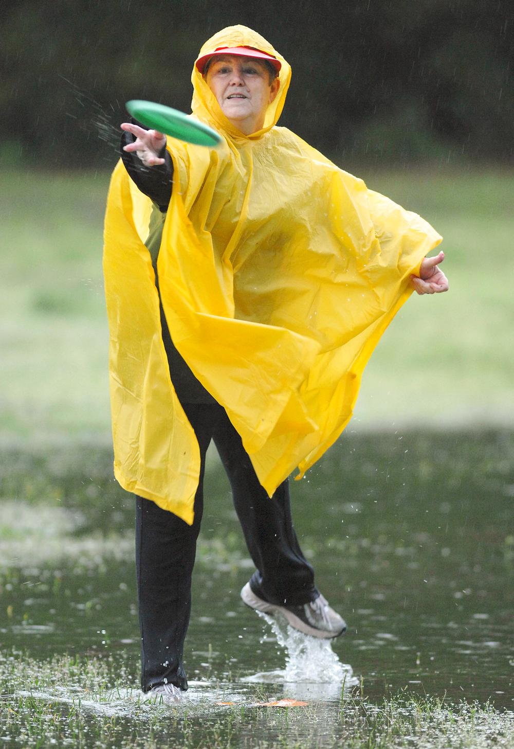 Disc golf can be played in pretty much any terrain and in any weather / nick tomeck / press association