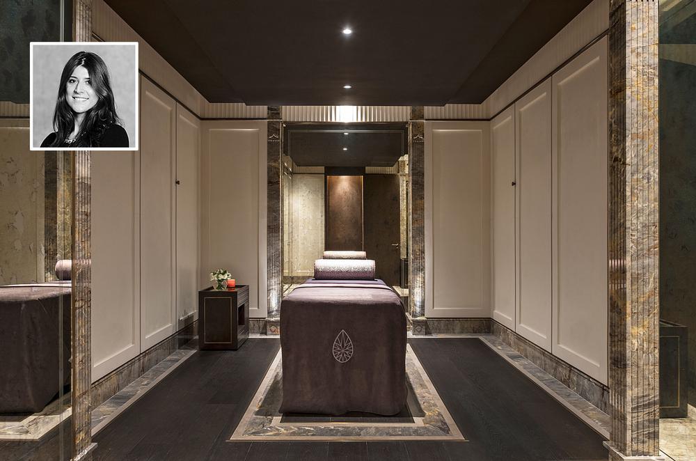 Designer Louise Wicksteed took inspiration from the ancient Roman Baths - Treatment rooms are spacious for an urban spa, with plenty of storage space