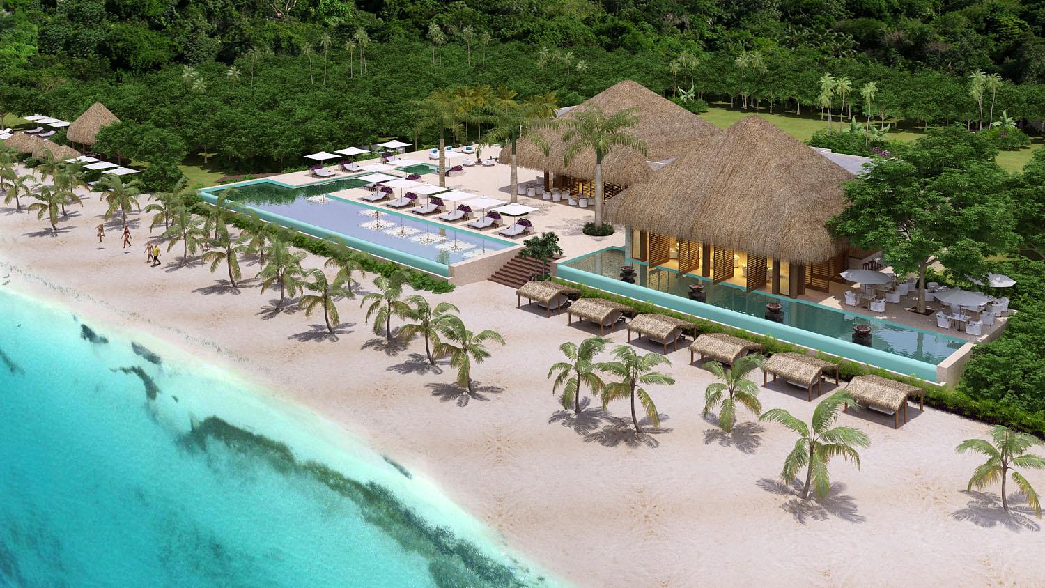 The five-star beach resort will be set between a tropical jungle and Maroma Beach / 