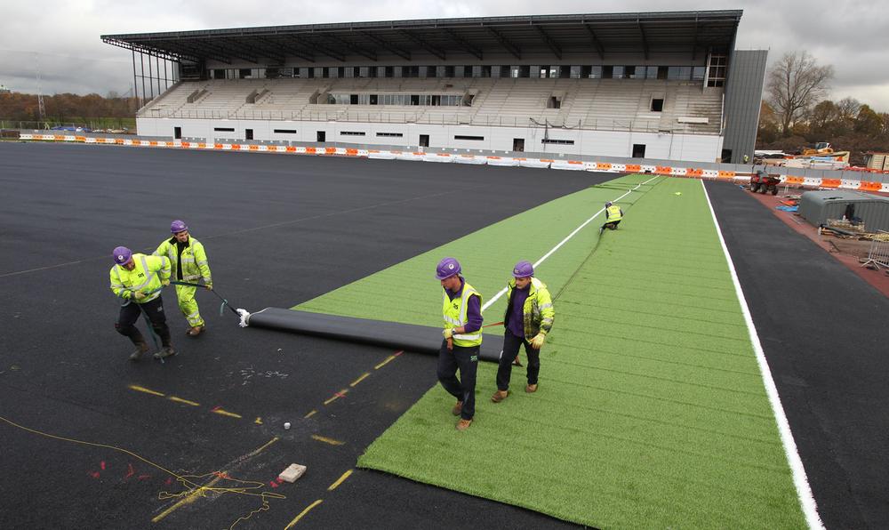 The artificial pitch at Saracens’ new home Allianz Park was supplied by SIS