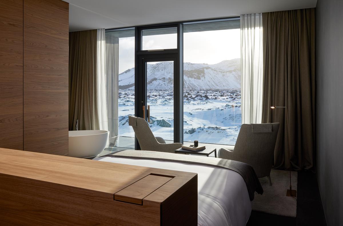The Retreat is set in the centuries-old lava and surrounded by the Blue Lagoon’s revitalising waters