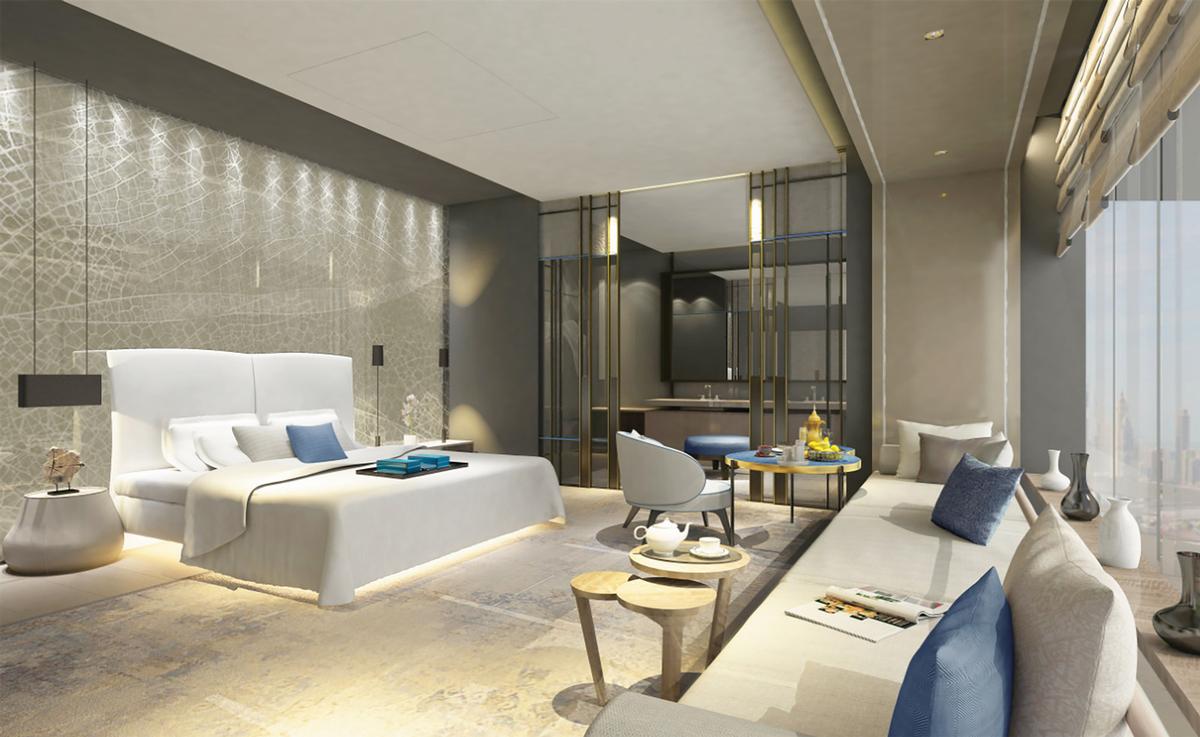Suites at the One&Only Za-abeel, designed by Denniston International, will be able to be specially customised to suit the guests' needs