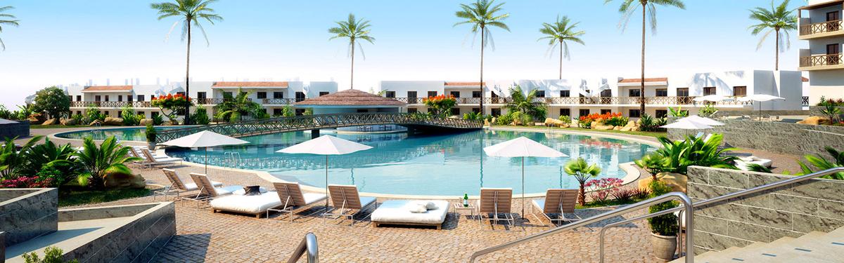 The resort’s leisure facilities include five outdoor swimming pools for adults and two for children / Mélia Hotels International