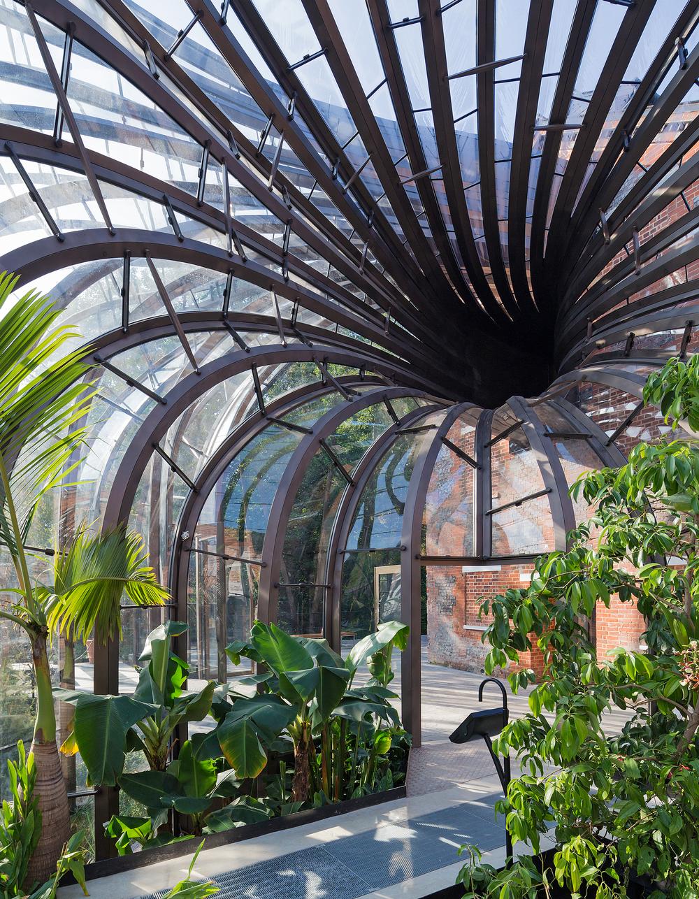 A tropical and a Mediterranean glasshouse house the plant species used in Bombay Sapphire gin / PHOTO: IWAN BAAN