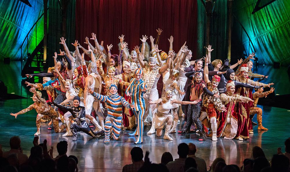 The Kooza cast at PortAventura. The entire Cirque du Soleil company today employs 5,000 staff, including 1,300 artists / MATT BEARD COSTUMES: MARIE-CHANTALE ©2012