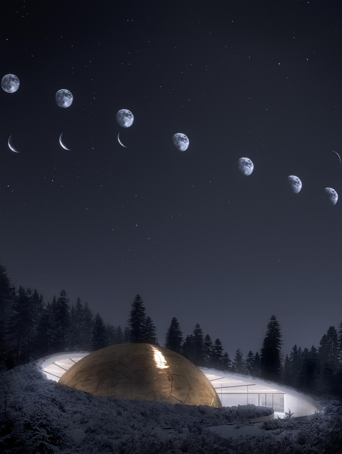 The visitor experience, which will accommodate up to 118 guests, will be 'an intellectual, visual and tactile journey into the realm of astronomy,' Snøhetta claimed in a statement / Snøhetta