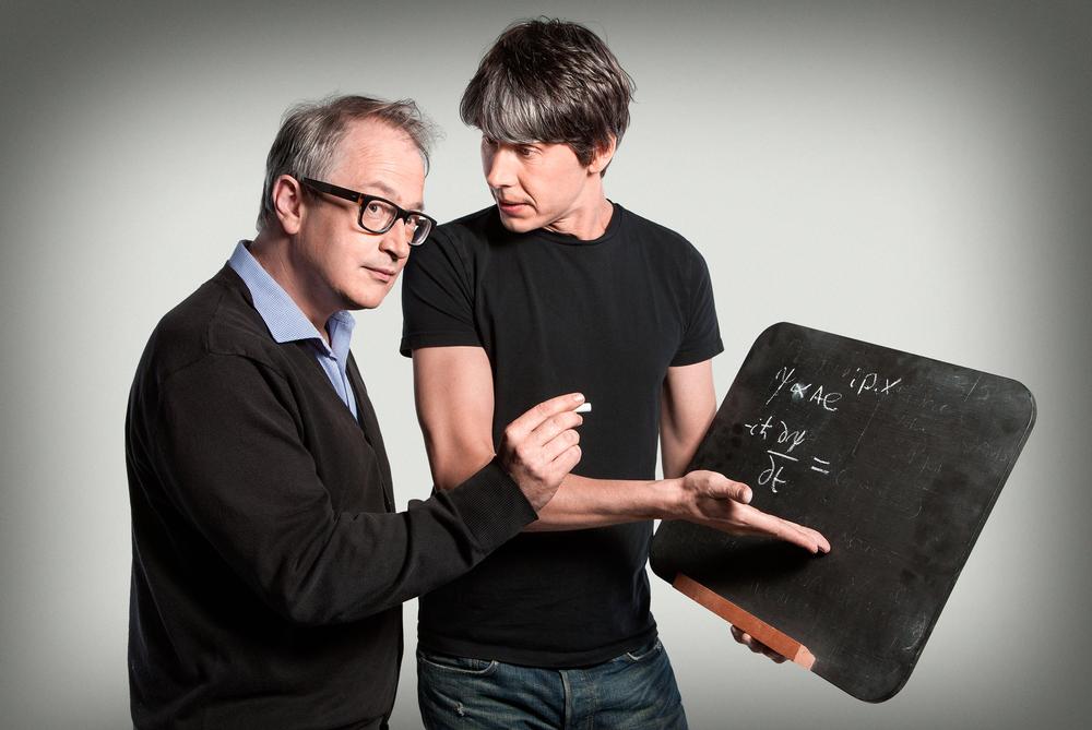 Brian Cox presents multiple science programmes, including BBC Radio 4’s 
Infinite Monkey Cage, with Robin Ince / PHOTO: BBC PICTURES