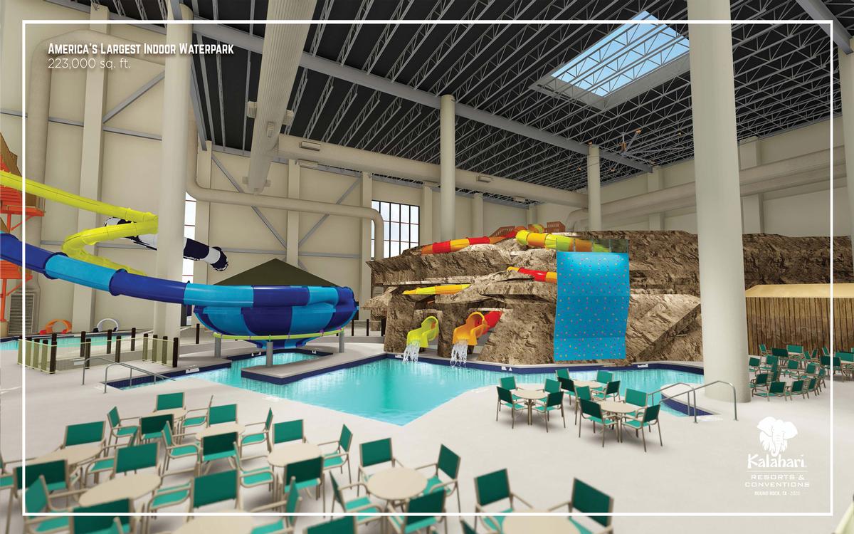 The resort's indoor waterpark will be the largest in the US 