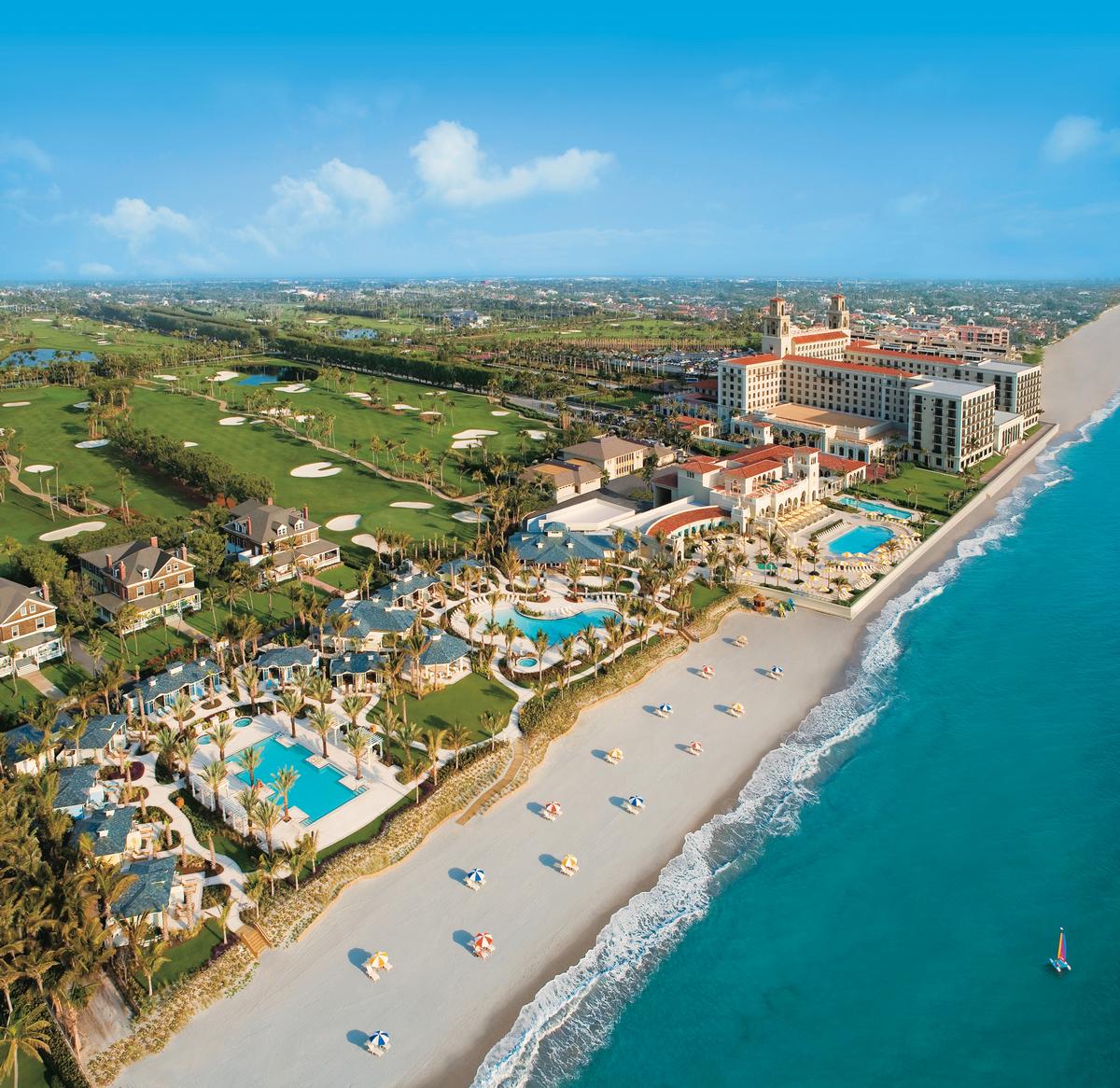 The Breakers is still owned by Flagler’s descendents – who re-invest US$25m annually in the property – and features half a mile of private beach / The Breakers
