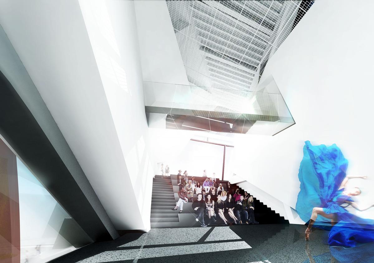 Spaces are configurable to host exhibitions, gatherings and performances / Morphosis