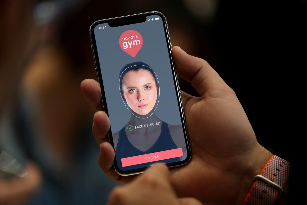 The facial recognition feature is one of many new ID verification options added by PayAsUGym / PayAsUGym