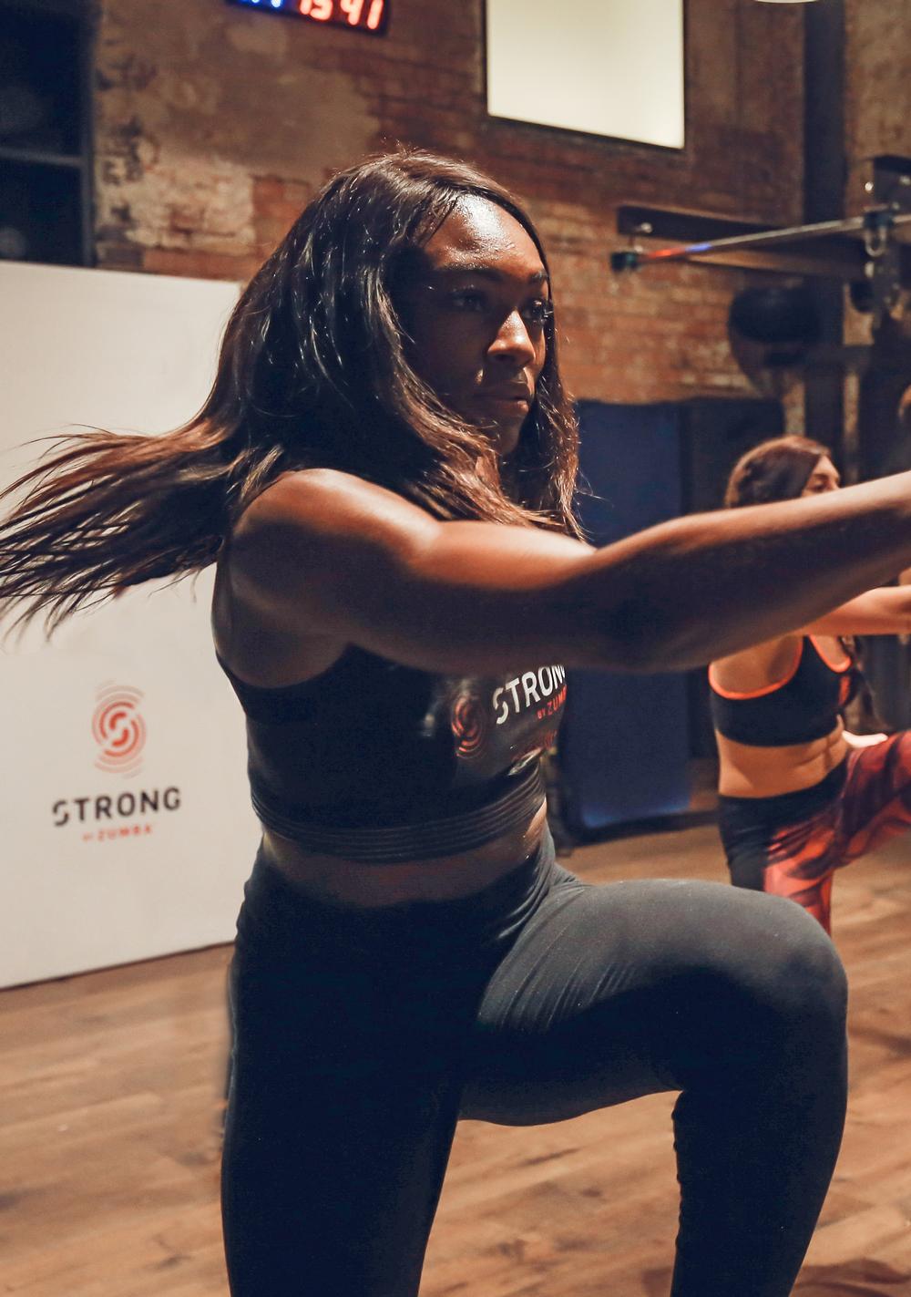 The athlete is the new UK ambassador for Zumba’s new HIIT-style class