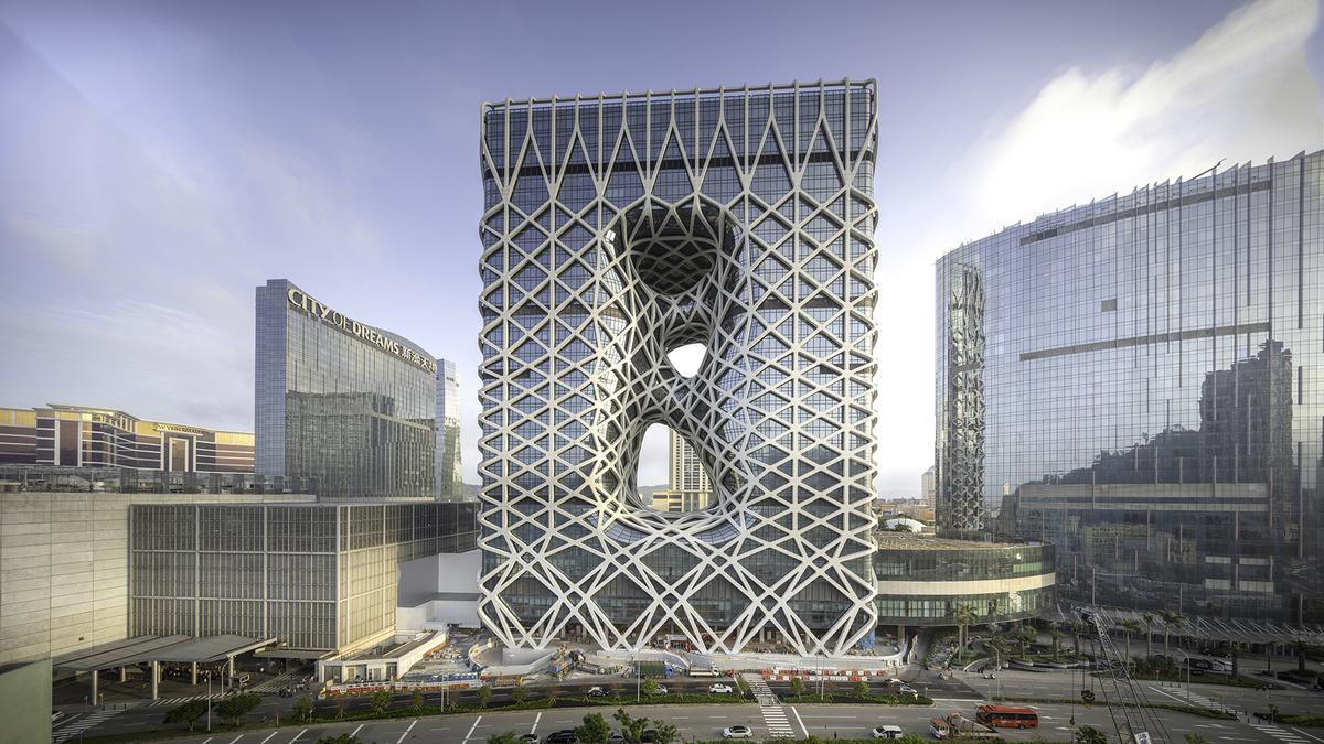 The newly-opened Morpheus Hotel in Macau, designed by Zaha Hadid Architects / Simon Bertrand