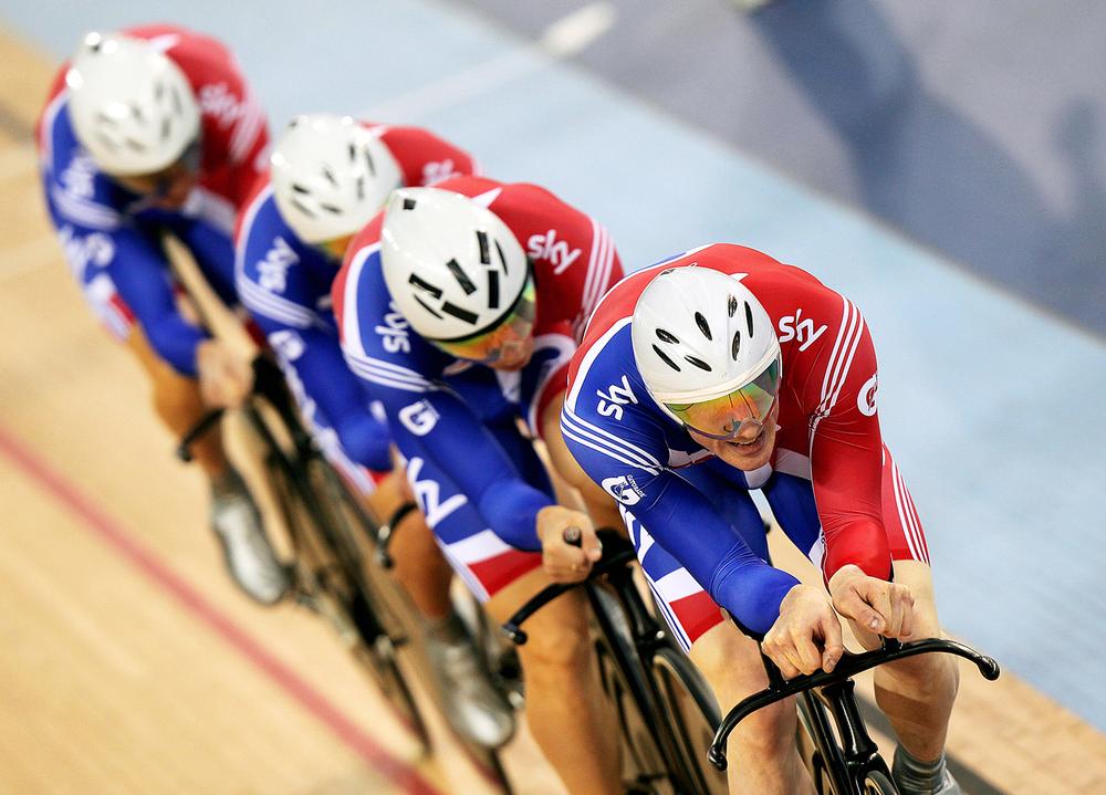 The EIS has worked with Ed Clancy who won medals at the Commonwealth Games
