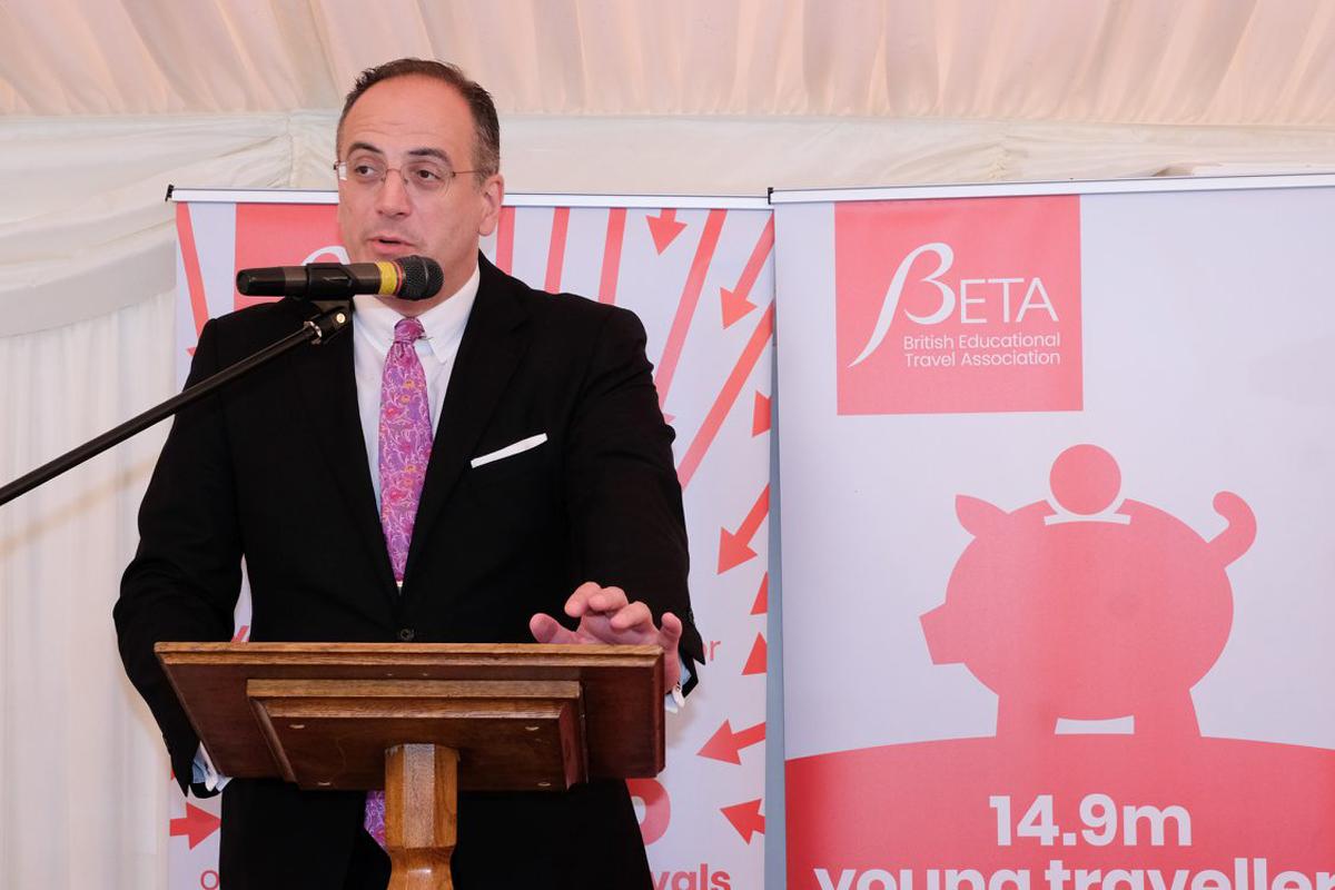 Ellis gave a keynote speech at the BETA annual parliamentary reception / BETA