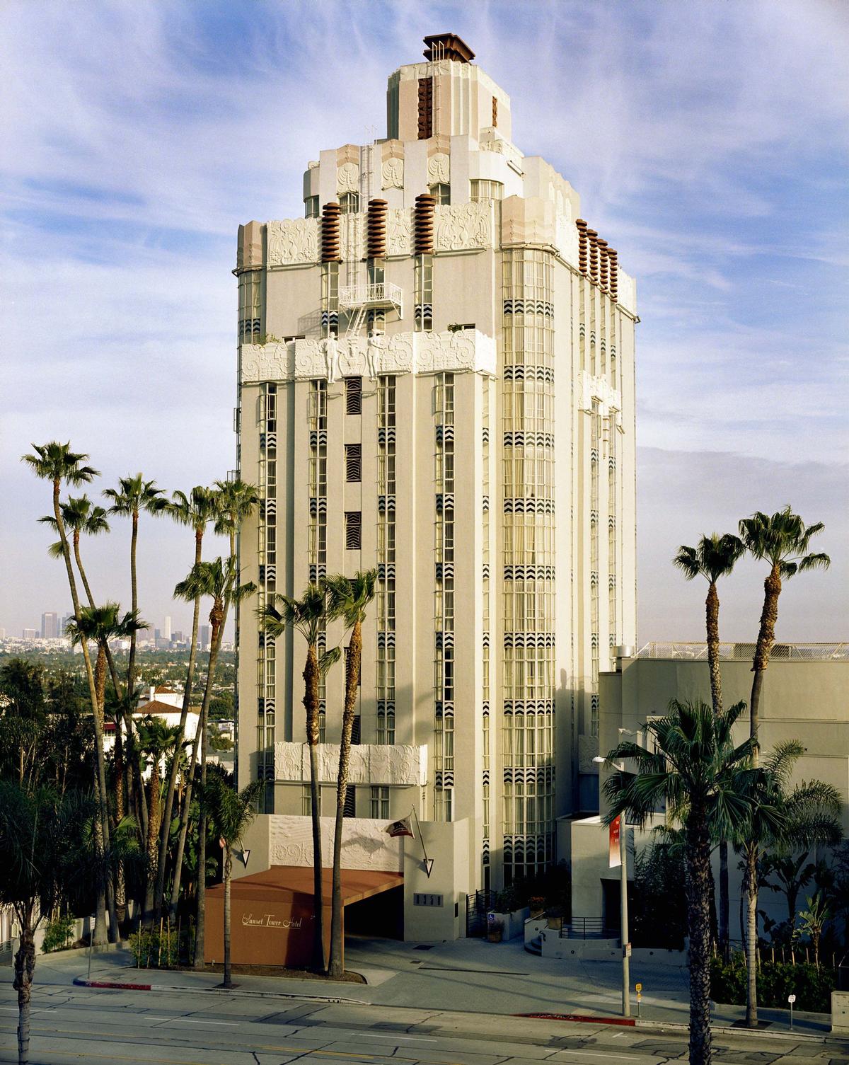 Designed in 1929 by architect Leland A. Bryant, Sunset Tower has long been a favourite with Hollywood clientele / 