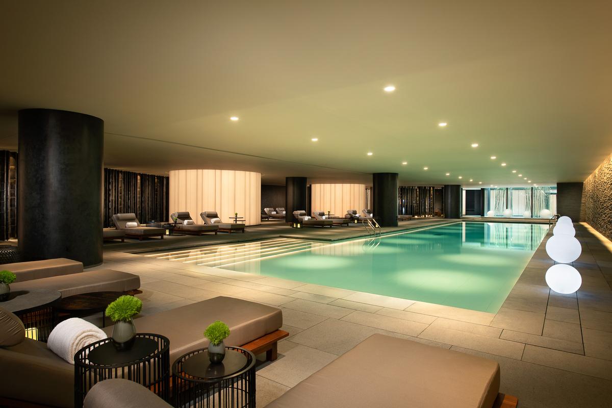 The Lab Wellness features Life Fitness equipment, a 33m indoor heated pool, sauna and steam room, and group classes such as yoga The Lab Wellness features Life Fitness equipment, a 33m indoor heated pool, sauna and steam room, and group classes such as yoga