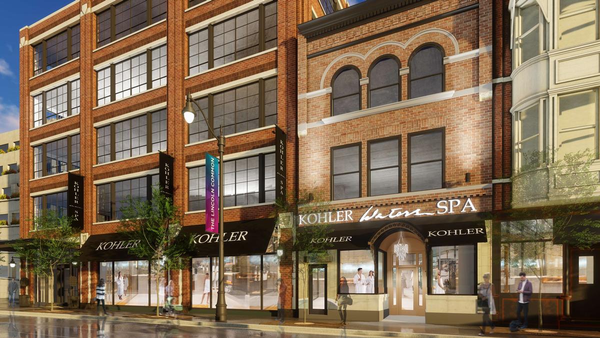The Kohler Waters Spa will be part of a six-acre development in one of the several restored and revitalised buildings in Lincoln Common / Antunovich Associates