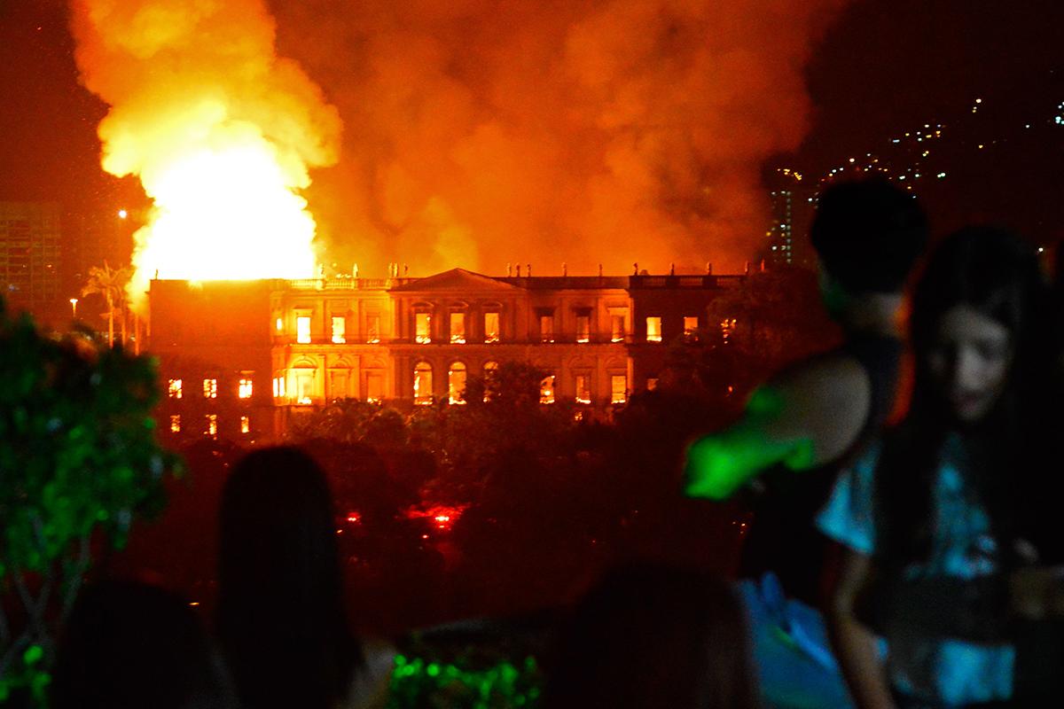 It is feared that many of the more than 20 million items housed at the museum will have been destroyed in the blaze / AFP It is feared that many of the more than 20 million items housed at the museum will have been destroyed in the blaze / AFP