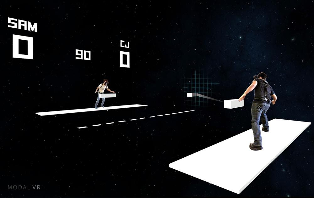 Bushnell and his team used the medium of VR to create a physical, interactive game of the iconic Pong