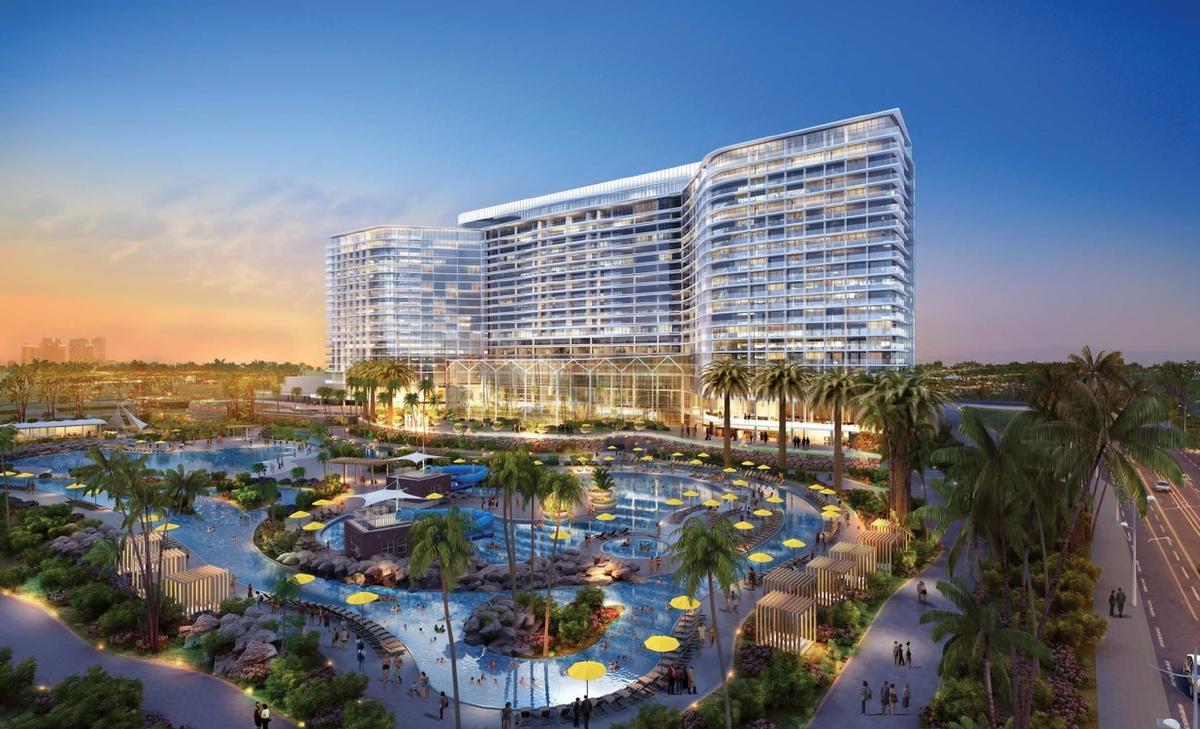 A rendering of the proposed Chula Vista bayfront hotel / courtesy of RIBA Development Corporation