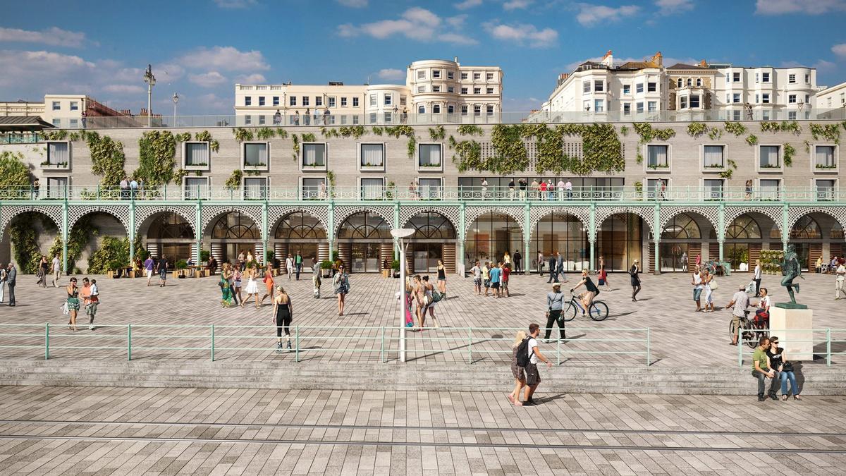 How the People's Promenade would look once restored and developed as a destination / Courtesy of Boxpark How the People's Promenade would look once restored and developed as a destination / Courtesy of Boxpark