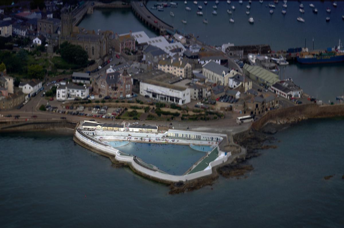 The triangular-shaped pool has an interesting history which reflects the prosperity of the town The triangular-shaped pool has an interesting history which reflects the prosperity of the town