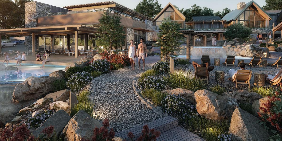 Construction on the new relaxation centre formally broke ground on 11 June. / Courtesy of Nordik Group Construction on the new relaxation centre formally broke ground on 11 June. / Courtesy of Nordik Group