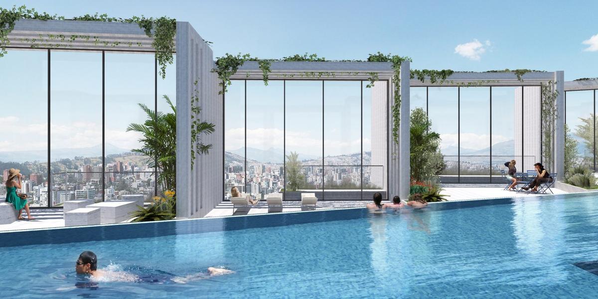The IQON will have a rooftop pool and relaxation areas / Courtesy of BIG