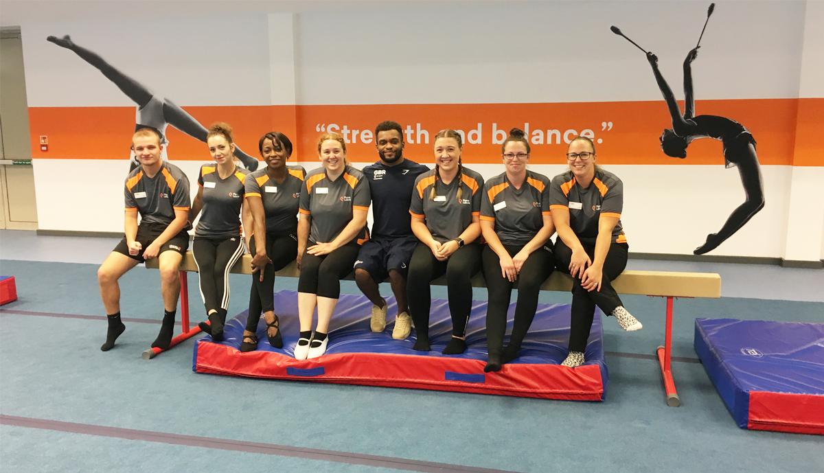 The facility was opened by Commonwealth Games champion gymnast Courtney Tulloch (centre) The facility was opened by Commonwealth Games champion gymnast Courtney Tulloch (centre)