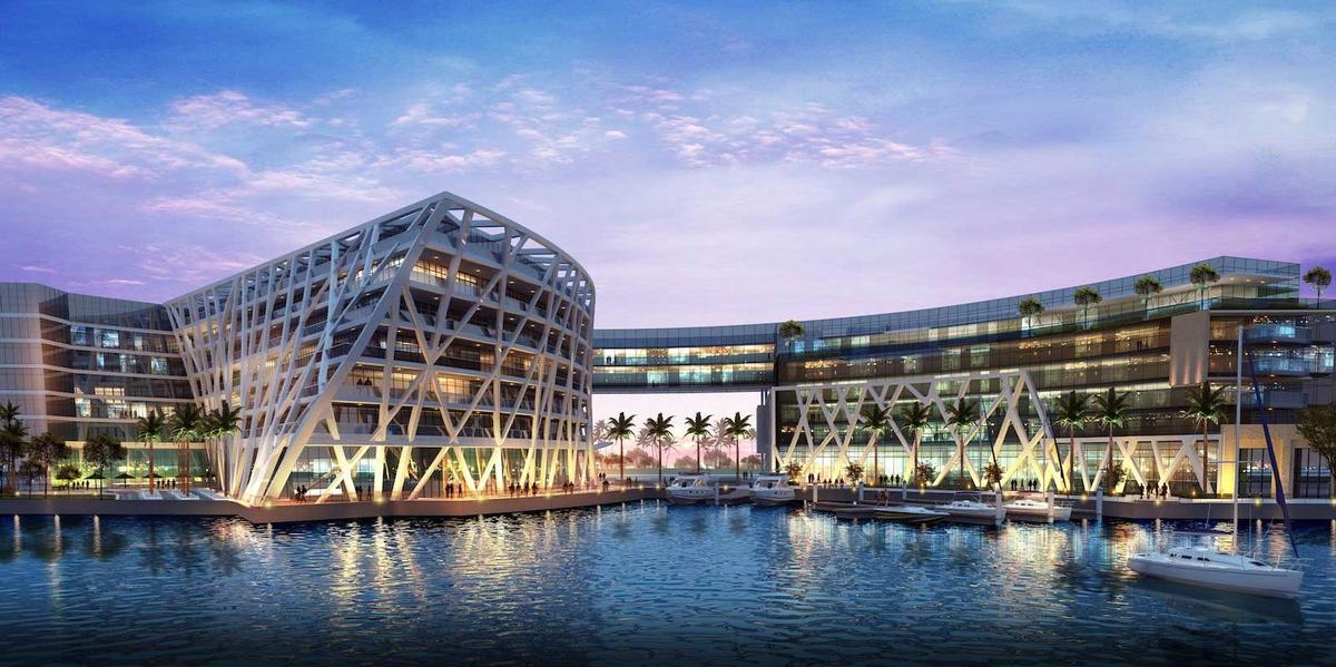 EDITION Abu Dhabi forms part of the expansive Marina Bloom development. / Courtesy of EDITION Hotels/ Marriott International