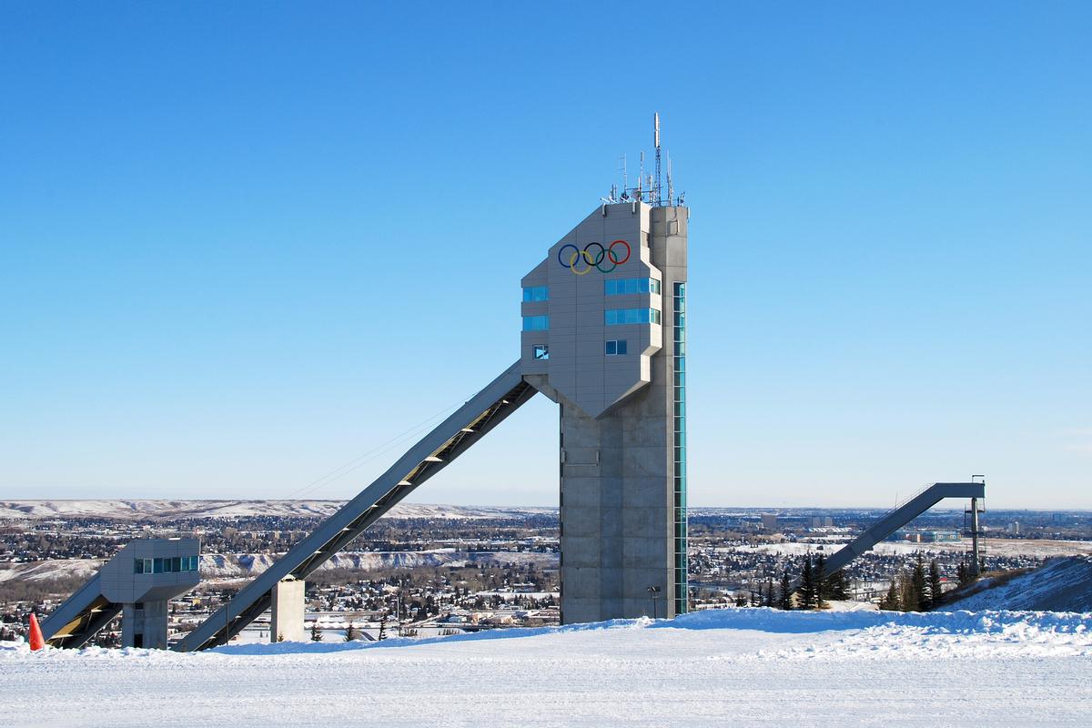 Calgary hosted the Winter Olympic Games in 1988 and would have had some of the infrastructure ready to host the Games – such as the three ski jumps / Shutterstock