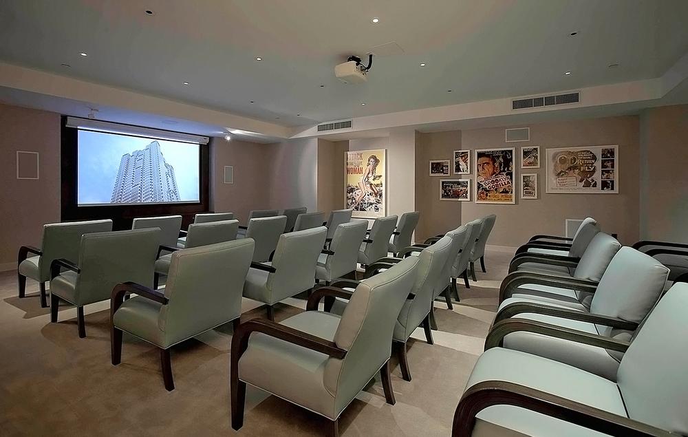 Residents at Williamsburg Edge can mix and socialise at the on-site cinema