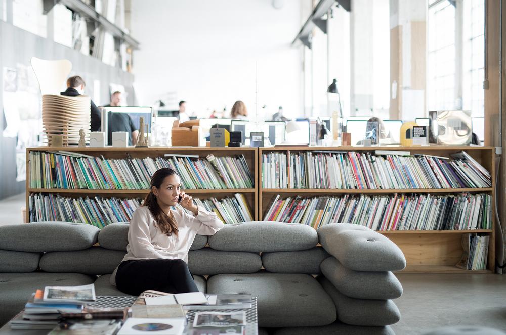 Open plan offices help to create a flat hierarchy within the practice, says Søgaard 