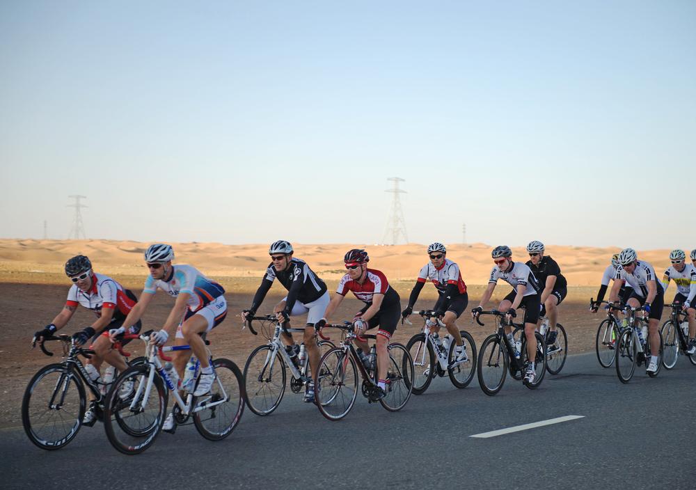 Hohmann says Dubai’s climate and flat landscape are perfect for cycling