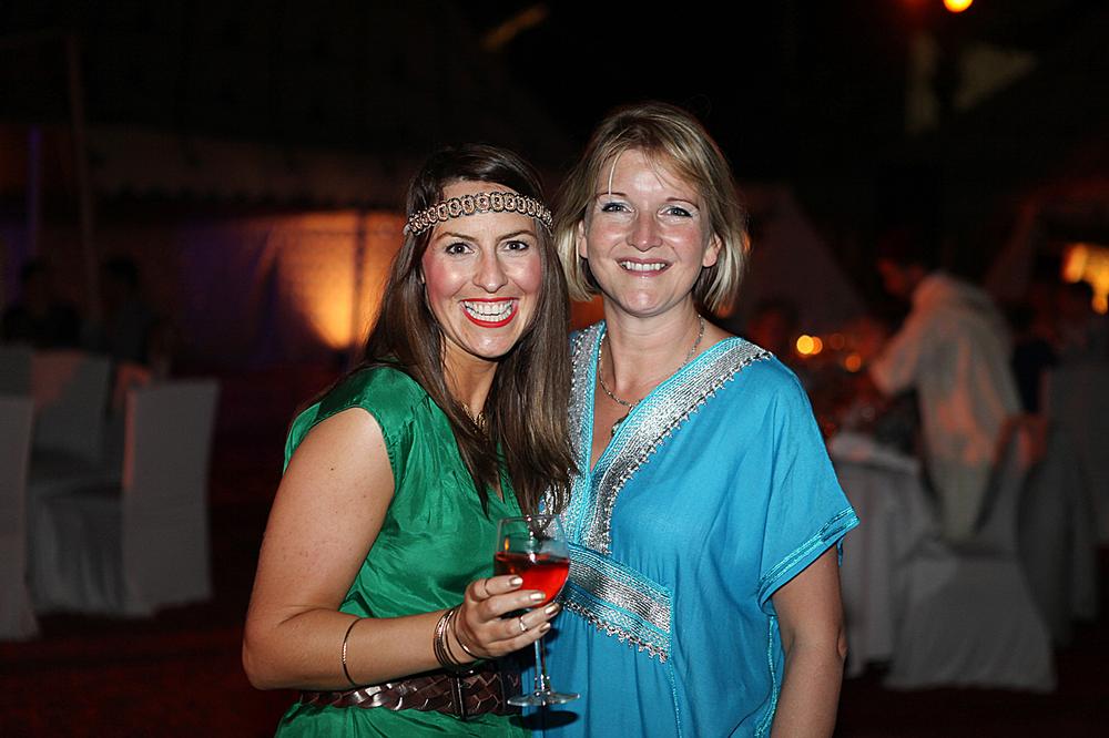 Celebrating Africa: delegates donned bright-coloured kaftans, ate tagine and danced in the desert under the stars at the Arabian Nights gala dinner