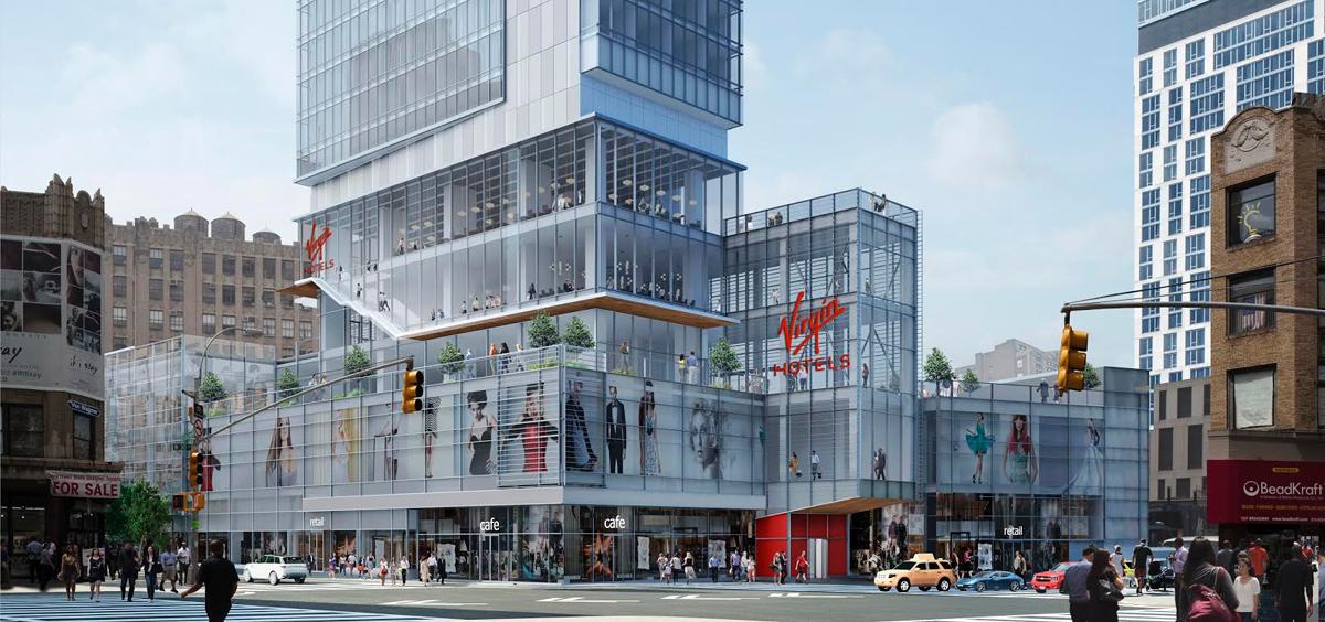 The property will break ground in early 2015 on the southeast corner of 30th Street and Broadway in the NoMad neighbourhood / Virgin Hotels