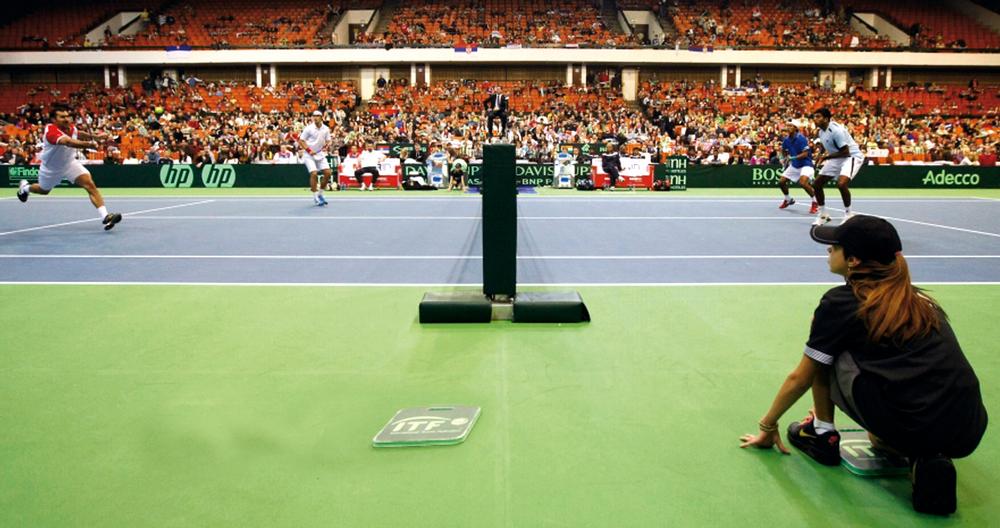 Court pace is deemed slow or fast depending on the surface smoothness