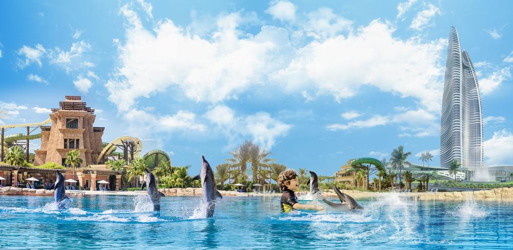 As well as a luxury hotel with underwater suites, Atlantis Sanya has a waterpark and aquarium